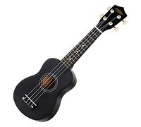 Classic Cantabile US-50 BK Ukulélé Sopran Noir, 5 cm), 12 frettes | Longueur de corde soprano (34, 5 cm), Repères de touche aux 5e, Largeur de sillet: 35 mm, Mécaniques ouvertes, 5 cm