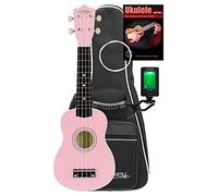 Classic Cantabile US-50 PK Set Ukulélé Soprano Rose, Mensure soprano (34