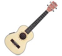 Classic Cantabile UT-260PU S Ukulélé ténor avec micro (micro avec égaliseur 3 bandes, table en épicéa massif, incl. housse et pile) naturel