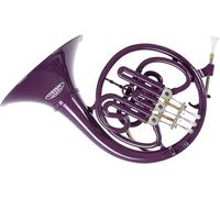 Classic Cantabile WH-30VT MardiBrass Cor d'harmonie plastique Bb violet, embouchure & housse sac à dos, pour débutants et pros, résistant aux intempéries, étanche, léger et stable.