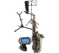 Saxophone Instrument a Vent Bois Alto Set Supporte Accordeur Metronome Pupitre