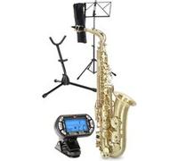 Saxophone Alto Fis Laiton Brosse Debutant Set Coffre Embouchure Pupitre Gants