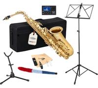 Classic Cantabile Winds AS-450 Saxophone Alto Eb Set Débutant, Vernis clair