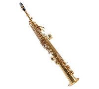 Classic Cantabile Winds SS-450 Saxophone Soprano Sib (laiton, verni clair, clé de fa# aigu, mécanique de clés ergonomique)