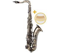 Classic Cantabile TS-450 Antique Yellow Saxophone Ténor Sib - Accordage Sib - Clé de Fa# aigu - Pack Économique incluant 10 Anches de Saxophone