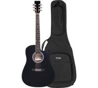Classic Cantabile WS-10BK-CE Set Guitare Western avec Housse G