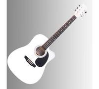 Classic Cantabile WS-10WH-CE Guitare Folk Blanc Avec Micro
