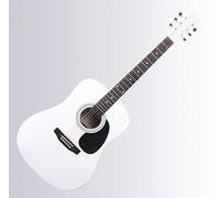 Classic Cantabile WS-10WH Guitare Western (Dreadnought, acoustique western, cordes acier, débutants & avancés) blanche