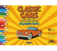 Classic cars of the 50s.: Coloring book for adults