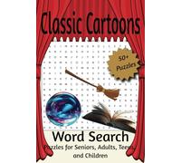 Classic Cartoons Word Search Puzzle Book: Word Searches with Easy to Read Print about Classic Cartoons, Animation Characters, Comic and more | 6x9 ... for Vacations, Holidays, and Free Times