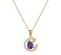 Classic Charm Moon Laisse Tomber Le tempérament de Luxe léger Magnifique synthèse de Collier Chanceux