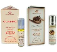 Classic & Choco Musk Concentrated Perfume Oil Roll-On - Long Lasting Unisex Attar for Men & Women - Alcohol Free - 6ml Each (Pack of 2)