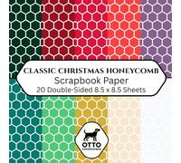 Classic Christmas Honeycomb Scrapbook Paper: Double-Sided Craft Paper for Scrapbooking, Junk Journals, Card Making, Origami, DIY Projects and Mixed Media