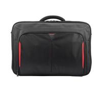 Classic+ Clamshell - Sacoche pour ordinateur portable - 17" - 18" - noir, rouge