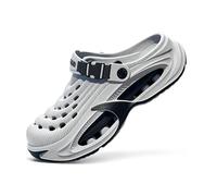Classic Clog for Men & Women, Breathable Platform Clogs with Cushioned EVA Sole for Pool Garden Indoor Outdoor (Gray,43)