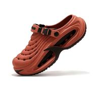Classic Clog for Men & Women, Breathable Platform Clogs with Cushioned EVA Sole for Pool Garden Indoor Outdoor (Red,40)