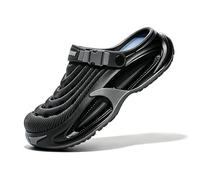 Classic Clog for Men & Women, Breathable Platform Clogs with Cushioned EVA Sole for Pool Garden Indoor Outdoor (Black,41)