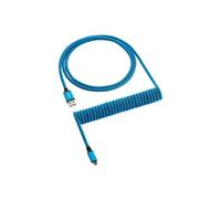 Classic Coiled Keyboard Cable Micro USB to USB Type A, Spectrum Blue