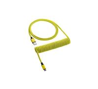 Classic Coiled Keyboard Cable USB-C to USB Type A, Dominator Yellow