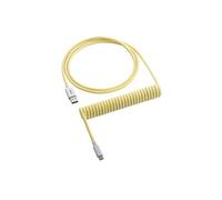 Classic Coiled Keyboard Cable USB-C to USB Type A, Lemon Ice