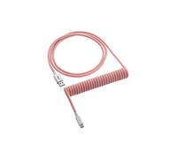 Classic Coiled Keyboard Cable USB-C to USB Type A, Orangesicle