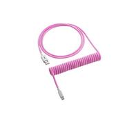 Classic Coiled Keyboard Cable USB-C to USB Type A, Strawberry Cream