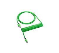 CableMod Classic Coiled Keyboard Cable USB-C to USB Type A, Viper Green G