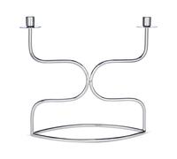 Classic Collection Bougeoir candelabra duett Laiton nickelé