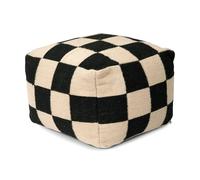 Classic Collection Pouf Square 50x50 cm Noir-naturel