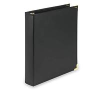 Classic Collection Ring Binder Portfolio, 11 x 8-1/2, 1-1/2" Capacity, Black