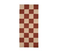 Classic Collection Tapis de couloir Square Brown-naturel. 80x200 cm