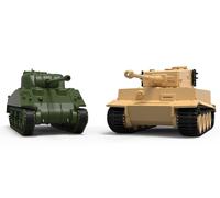 Classic Conflict Tiger 1 Vs Sherman Firefly Réservoir 1:72 Plastic Model Kit