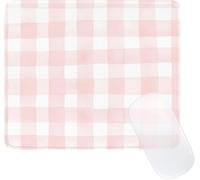 Classic Damask Mouse Pad,Mouse Mat with Rubber Base,Waterproof and Non-Slip,Small Mousepad with Precise Sewing,Suitable for Work,Home,White Pink
