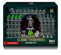 Classic Encounters - Ensemble d'extension I - 60 Monstres emblématiques DND en Vrac, RPG DND de Table Non Peints, Figurines D&D, Figurines fantastiques, donjons et Dragons, 28 mm, assemblés Non