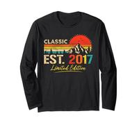 Classic Est. 2017 Limited Edition Vintage Year 2017 Birthday Manche Longue