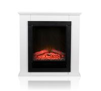Cheminée décorative - Classic Fire - Lugano - 1800W - Blanc - Foyer électrique LED