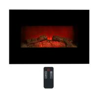 Cheminée murale électrique décorative Classic Fire Memphis Noir 1800 W