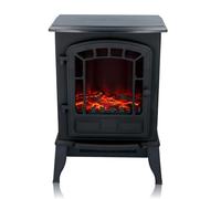 Classic Fire Cheminée Electrique Torino - Cheminee Decorative 2000W - Cheminée Électrique avec Effet Flame, Chauffage, Panneau de Configuration et Minuterie - Autoportante - Noir