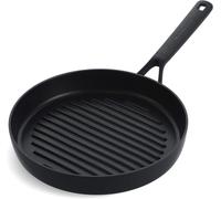 Classic Forged Aluminium Poêle À Griller De 28 Cm En Céramique Anodisée Dure, Antiadhésive Et Sans Pfas, Compatible Avec Le Four Et Le Lave-Vaisselle, Noire.
