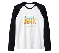 Classic Gen X 1968 Gaming, anniversaire, joueur rétro Manche Raglan