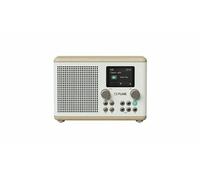 PURE Digital Radio numérique Classic H4 – Bluetooth, DAB+/FM, USB, AUX – Blanc Coton/Chêne