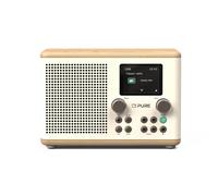 Classic H4 - La radio numérique de charme en Coton Blanc/Chêne
