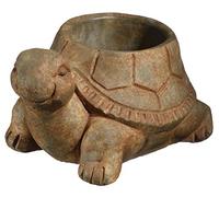 Classic Home and Garden Cement Buddies Pot de Fleurs pour intérieur et extérieur avec Trou de Drainage Marron Rouille Petit modèle 15,2 cm