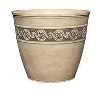 Classic Home and Garden Pot de Fleurs en résine Corinthienne - Gris béton, 25,4 cm