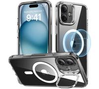Classic Hybrid (Halolock) Esr Case with Stand pour Iphone 16 (Transparent)