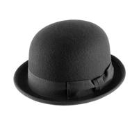 Classic Italy - Chapeau Melon Feutre Homme ou Femme Classic Melon - Taille 63 cm - Noir