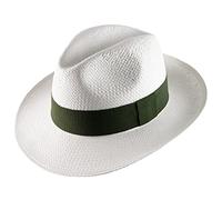 Classic Italy - Chapeau Panama Paille Homme ou Femme Banes - Taille 52 cm - 45-Kaki
