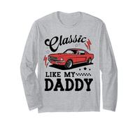 Classic Like My Daddy Retro Car Meme Design Manche Longue