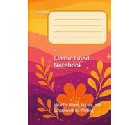Classic Lined Notebook: Ideal for Notes, Essays, and Schoolwork A5 Writing