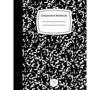 Classic Marble Music Composition Notebook: Music Staff Paper Notebook for Composition, Songwriting, Piano & Music Theory | 100 Pages | 7.5 x 9.25
